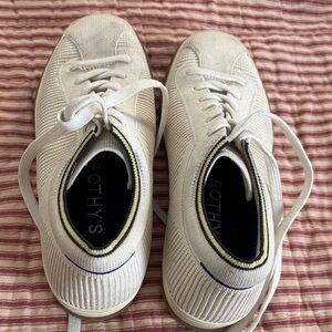Rothy's White Knit Sneakers SZ 7